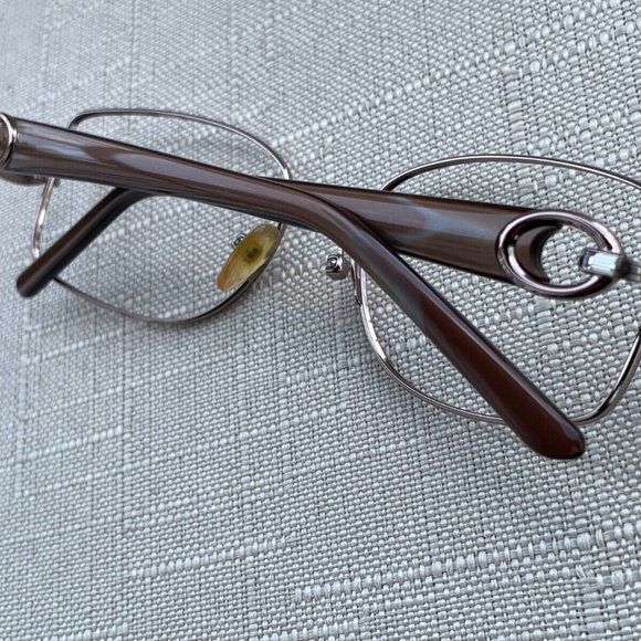 Kirkland Signature Women Eyeglasses/Sunglasses Frame PARADISE TAUPE Tone Italy - Picture 6 of 12